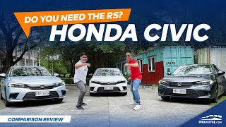 Which HONDA CIVIC Should You Buy This 2022  Philkotse Variant Comparison Review [upl. by Atalayah]