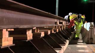 Expo Phase 2  Sepulveda Bridge Falsework Installation  5 Minute Video [upl. by Beisel]