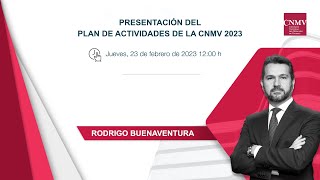 Presentación del Plan de Actividades de la CNMV 2023 [upl. by Ailyt]