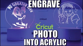 CRICUT MAKER  HOW TO CONVERT PHOTO TO SVG amp ENGRAVE ACRYLIC USING FILL LINES IN DESIGN SPACE [upl. by Yltneb]