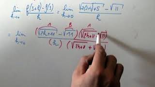 Calcul dun nombre dérivé Fonction racine carrée [upl. by Trevor]