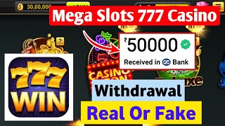 Mega Slots 777 Casino Withdrawal  Mega Slots 777 Casino Games  Mega Slots 777 Casino [upl. by Nekcarb]