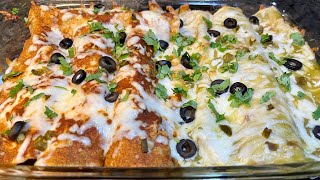 Chicken Enchiladas… Easy Recipe 😋 [upl. by Fisch]