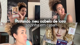 PINTANDO MEU CABELO DE LOIRO EM CASA SEM DESCOLORIR [upl. by Nnaeirual]