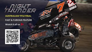 Breathtaking 2024 Australian Sprint Car Championship  Feature Race [upl. by Ttezzil]