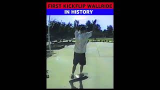 FIRST KICKFLIP WALLRIDE IN HISTORY [upl. by Retlaw]