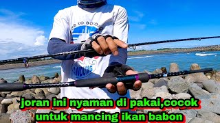 langsung TestRekomendasi joran kuat untuk mancing di pantai [upl. by Auqinahc]