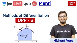 Best PYQs Limits Continuity amp Differentiability  JEE Advanced  Unacademy JEE  Nishant Vora [upl. by Ahsrav]