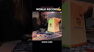 Official Skewb Single 075 World Record rubikscubes shorts [upl. by Nellie]