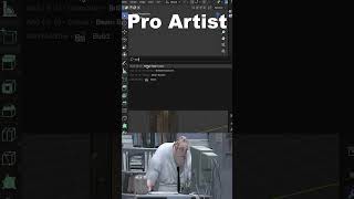 Noob vs Pro artist Connecting Shapes blendertutorial blender blendercommunity blender3d b3d [upl. by Forster673]