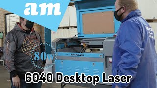 6040 80W Desktop Laser Machine Improvement Comparison with Prototype Model Interview [upl. by Mesics]