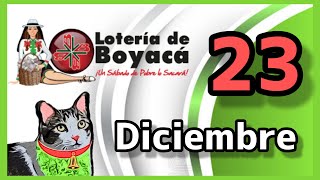 Resultado LOTERIA DE BOYACA Sabado 23 de Diciembre de 2023 [upl. by Elohc]