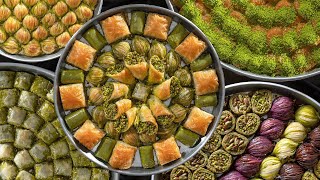 Best Seven Types Of Turkish Baklava  The Journey Of Making Baklava [upl. by Maddalena]