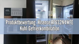 Produktbewertung Hisense RF632N4WFE KühlGefrierkombination Schwarz 70 x 200 cm [upl. by Wrdna100]