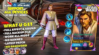 Script Skin Alucard Star Wars Revamp  ObiWan Kenobi No Password Terbaru Full Effect amp Voice [upl. by Queridas]