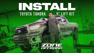 Toyota Tundra 5quot Lift Kit  HOW TO INSTALL [upl. by Anaz]