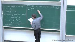 Lecture 12 The RSA Cryptosystem and Efficient Exponentiation by Christof Paar [upl. by Allit]