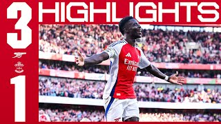 WHAT A COMEBACK 🤩  HIGHLIGHTS  Arsenal vs Southampton 31  Havertz Martinelli amp Saka  PL [upl. by Annwahs]