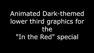 Animated Darkthemed lower third graphics for the quotIn the Redquot Special [upl. by Renny]