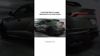 Lamborghini Urus Start Sound lamborghini lamborghiniurus urus automobile suv luxury [upl. by Anaujal675]