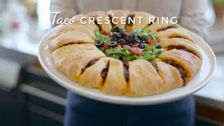 How To Make Taco Crescent Ring [upl. by Mariano]