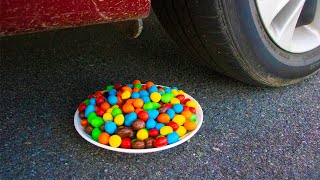 Crushing Crunchy amp Soft Things by Car  Most Satisfying Car Tire Crushing Video Ever [upl. by Arremat]