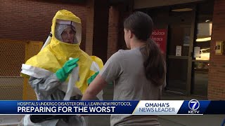 Council Bluffs hospitals undergo disaster drill learn new protocol [upl. by Frazer318]