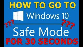 How to start Safe mode in Windows10Kako uci u Safe mode na Windows 10 TUTORIAL [upl. by Jannelle441]