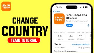 How to Change Region in Temu  Change Country [upl. by Erdnoed]