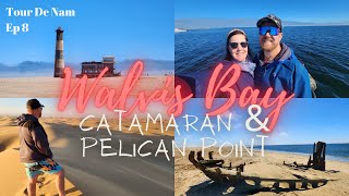 Travel Vlog Exploring Walvis Bay on a Catamaran amp Driving to Pelican Point  🇳🇦 Tour de Nam EP8 [upl. by Beatrisa]