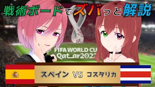 【ワールドカップ】戦術ボードを使ったリアルタイム解説！スペイン vs コスタリカ 同時視聴！422【Vtuber】 [upl. by Sheply]