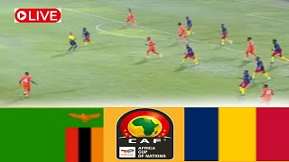 🔴LIVE  ZAMBIA vs CHAD ● Live Stream Africa Cup Of Nations Qualification  Official Group STAGE 2024 [upl. by Gabler]