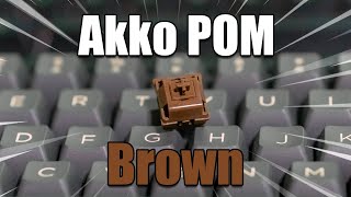 TACTILE Novelkey Creams  Akko POM Brown Switch Review [upl. by Franciskus809]