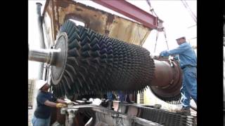 Remocion de Rotor Gas Turbine Rotor Removal frame 5 [upl. by Rye]