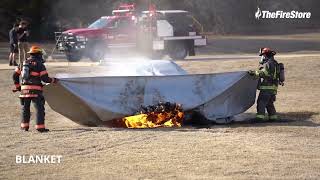 Fire Cloak USA EV Fire Blanket Demo  Electric Car Fire Suppression [upl. by Iruyas558]