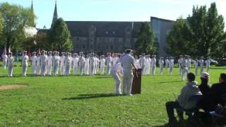 Villanova University Naval ROTC Fall Review and Swearing in Ceremony [upl. by Derf]