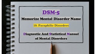 DSM5 19Paraphilic Disorders변태성욕장애 [upl. by Okwu]