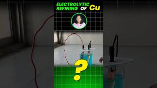 Electrolytic Refining of CU🧪📚🔥class10 vedantu9and10 class10chemistry nikitamam [upl. by Hermann133]