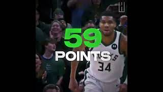 GIANNIS DROPS SEASON HIGH 59 POINTS😤‼️ [upl. by Ojeillib]