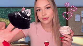 ASMR Girl who is Obsessed with you does your makeup in class ✨ You’re PERFECT🥹 [upl. by Gemmell]