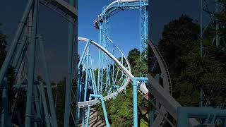 Nearly a Hyper Coaster  Alpengeist at Busch Gardens Williamsburg [upl. by Adnilemre706]