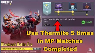 Use Thermite 5 times in MP Matches Cod Mobile 2023 [upl. by Atikan]