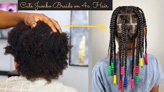 Cant Grip Braids No Worries Try this Beginner step by step Easy Method very Detailed [upl. by Heise]