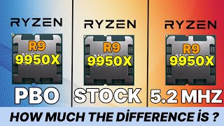 9950x vs 7950x3d vs 7800x3d vs i9 14900K vs R9 7900x3d vs R9 7950X 9950X PBO VS STOCK VS OC [upl. by Amalbergas]