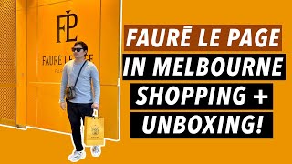 Faure Le Page in Melbourne Shopping  Unboxing [upl. by Sidnal]