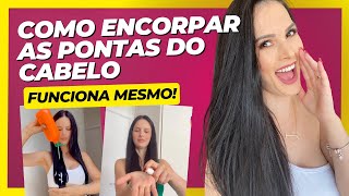 4 DICAS ENCORPAR AS PONTAS DO CABELO  O que fazer para as pontas do cabelo ficarem bonitas [upl. by Asli]