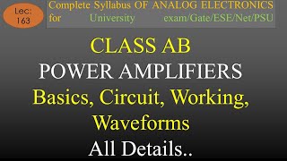 35 Class B and Class AB Amplifiers [upl. by Maharba231]