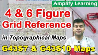 4 figure amp 6 figure Grid Reference  New Maps G43S7 G43S10  Topographical Maps Class 10 2024 Exam [upl. by Maitilde]