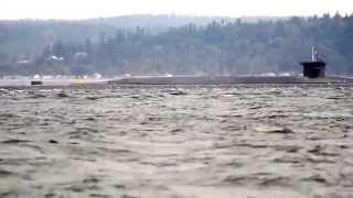 USS Michigan Transits to Naval Base KitsapBremerton HD [upl. by Oeht]