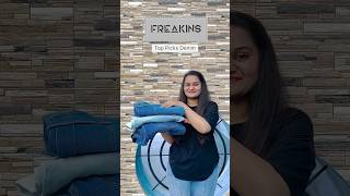 Freakins Jeans Haul👖 shorts fashion shortsfeed explore outfit viralvideo haul style jeans [upl. by Ibby]